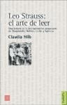 Leo Strauss: El Arte De Leer. Una Lectura De La Interpretaci