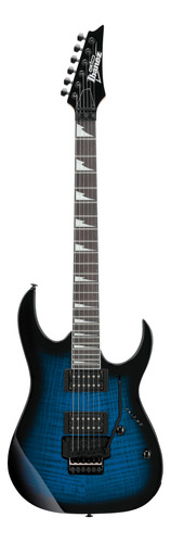 Guitarra Electrica Ibanez Grg320fatbs Gio Rg Azul Sombreado