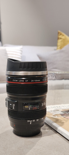 Vaso Termico Diseño Camara De Viaje Negro Camera