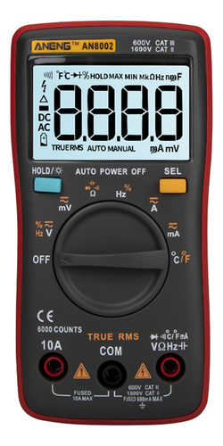 Guangchuan Aneng An8002 6000 Conta Com True Rms