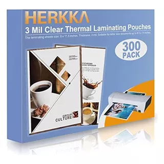 300 Pack Laminating Sheets, Holds 8.5 X 11 Inch Sheets,...
