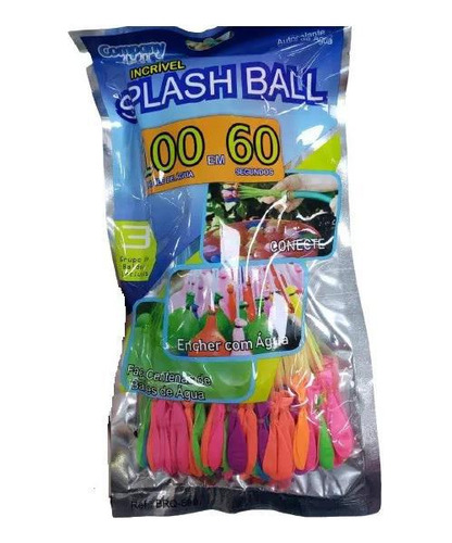 Kit 3 Pacotes Splash Ball Bexigas Balão Para Encher De Água