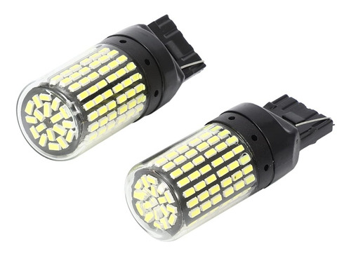 X2 Ampolleta T20 7440 144 Led Luz Blanca Auto 1 Contacto
