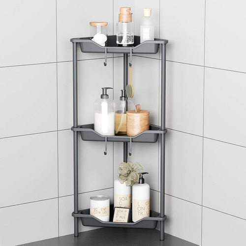 Odesign 3 Tier Floor Standing Corner Shower Caddy Organizer