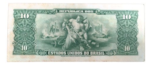 Linda Cédula C075 10 Dez Cruzeiros Getúlio Vargas Autografad