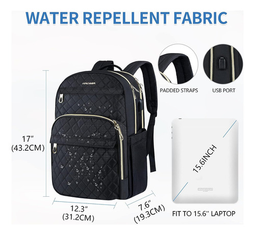 Mochila Para Portátil Kroser, Elegante Mochila De Día De 15.
