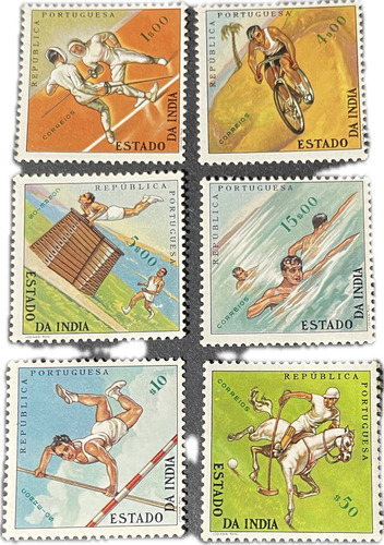 Lote De Estampillas De India Portuguesa 1961