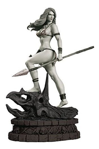 Estatua De Dynamite Jungle Girl (edición En Blanco Y Negro)