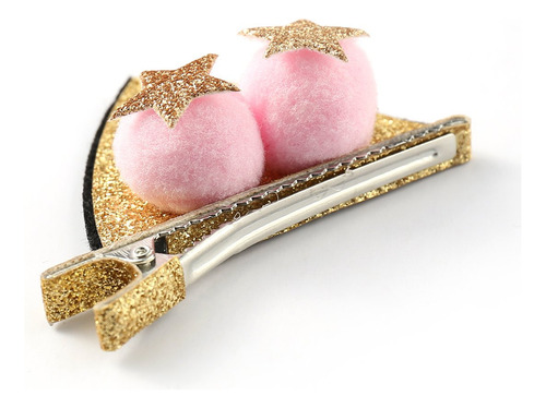 Onedor Sparkle Shiny Sequin Animal Ear Hair Bow Ribbon Clip