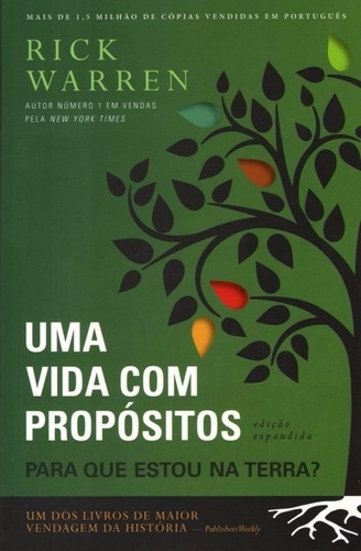 Livro Uma Vida Com Propositos - Ed. Economica - Rick Warren [2016]