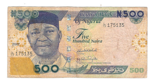 Nigeria - Billete 500 Naira 2007 - 175135