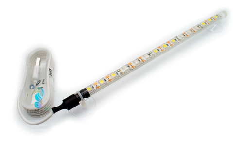 Lámpara Led Bicolor Sumergible Blanco/azul Acuario 110cms. (Usado)