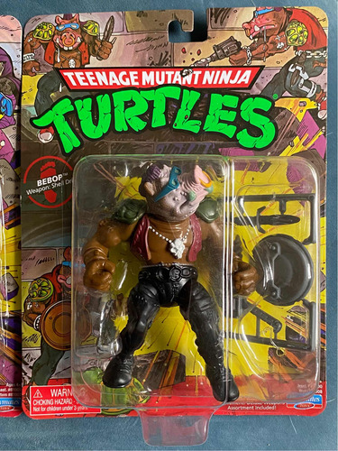 Tmnt Playmates Rocksteady Bebop Y Destructor Figuras Tortuga (Usado)