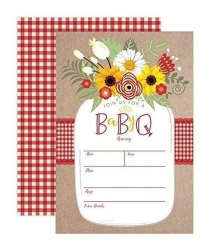 Baby Bbq Invitacion Baby Shower Invita Bebe Q Parrilla Invit