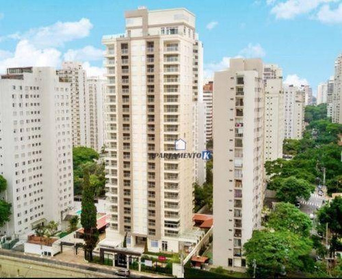 Imagem 20 de 30 de Apartamento Studio Pé Direito Duplo À Venda 35m² C/ 1 Dorm - Mobiliado - 1 Vaga - Campo Belo - Sp - Ap0005