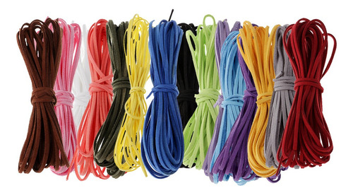 4 Rollos De Cuerda De Cuero De Pu Para Collar Pulsera Diy