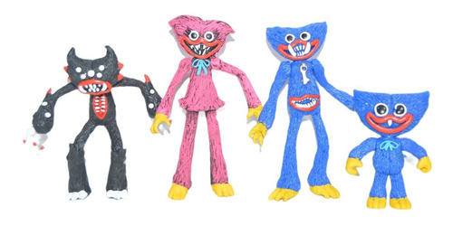 Set De 4 Figuras Monstruos Baby Huggy Wuggy Poppy