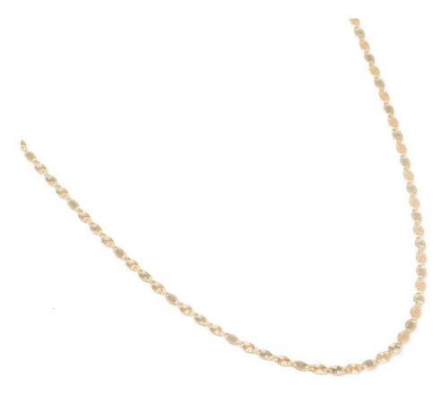 Cadena Valentina Estrella Tritono 2mm Oro Solido 10k 60cm Color Dorado