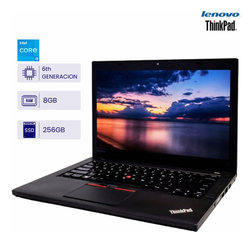 Laptop Lenovo T460 Thinkpad Core I5 6th° 8gb Ram 256gb Ssd