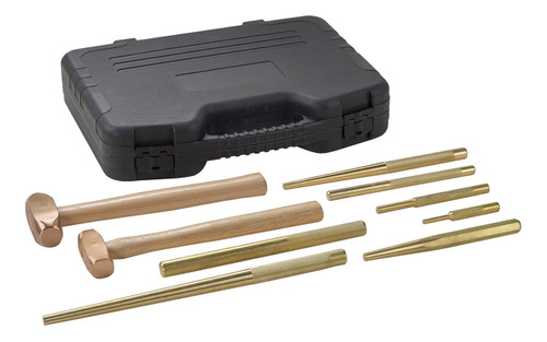 Otc 4629 9 Piezas Master Brass Hammer Y Punch Set