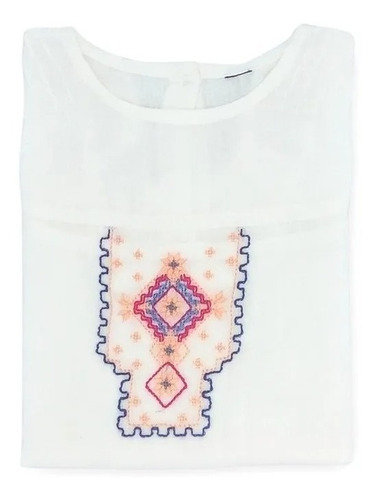 Imagen 2 de 6 de Blusa Nena Algodon Bordada Benignidad Begnignity Witty Girls