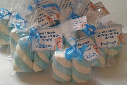20 Saquinhos Com Marshmallow (doce Comestível)