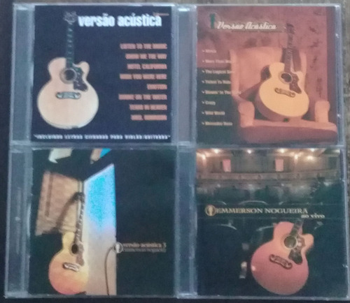 4x Cd (vg+) Emerson Nogueira Versão Acústica 1 2 3 