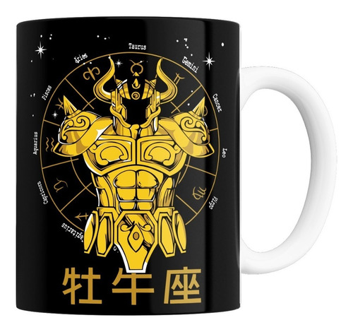 Taza De Cerámica - Caballeros Del Zodiaco (tauro)