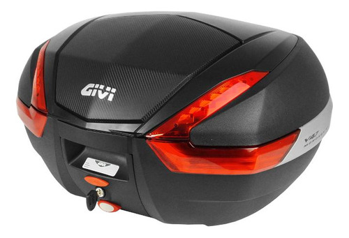 Baú Moto Givi V47nn 47 Litros Preto - Modelo Monokey Tech