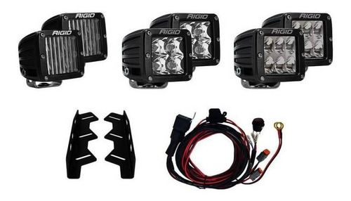 Rigid Industries #41610 Kit Faros Auxiliares Para Ford Rapto