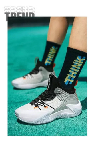 Zapatillas De Baloncesto Transpirables Caña Alta Para Hombre
