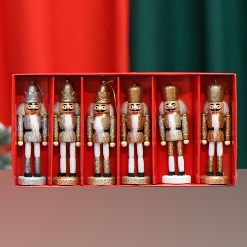Figura De Cascanueces De 6 Piezas, Esculturas De Adorno Para