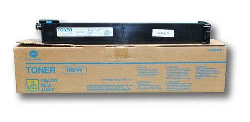 Toner Minolta Bizhub C200 Tn214 Amarillo Cartucho Original