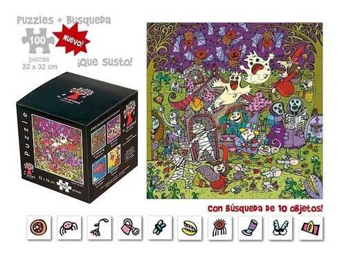 Rompecabezas 100 Piezas Puzzle Qué Susto Didactikids