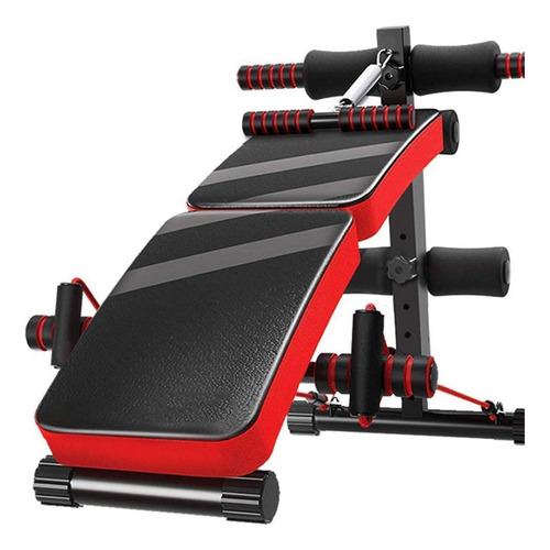 Bench With Dumbbells Auxiliary Stools Folding Exercise Bench