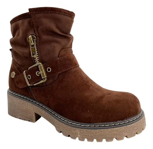 Botin Rockero Cafe Cuotas sin inter s