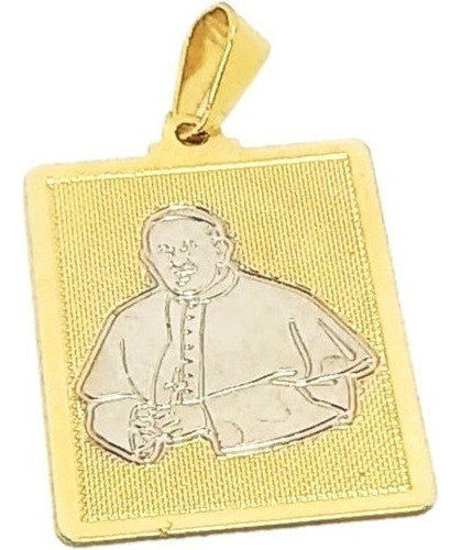 Dije Oro 18k Laminado Papa Francisco Religioso Hombre Muje 