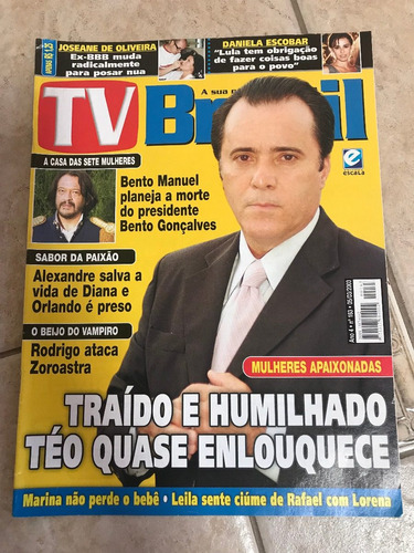 Revista Tv Brasil 163 Tony Ramos Suzana Vieira Ano 2003 J794