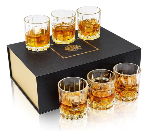 Kanars Vasos De Whisky Mixtos, Juego De Vasos Escoceses De 1