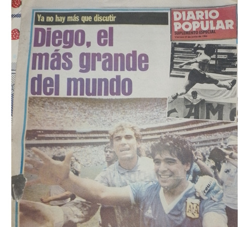 Diario Popular - Suplemento Argentina A La Final Mundial 86