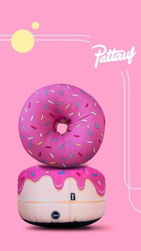 Puff Con Diseño Rosquilla Los Originales Simpsons Donas