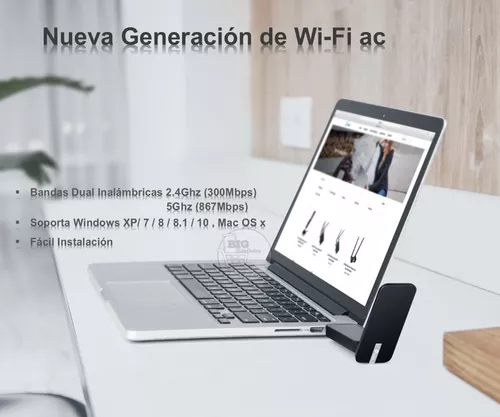 Antena Wifi Para Pc Usb / Conéctate A Wifi 5.8ghz Veloz