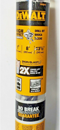 Broca Sds Max Dewalt Dw5818 1 X13 Pulgadas