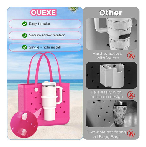 Soporte De La Taza De Bolsas De La Playa, Portavasos Para