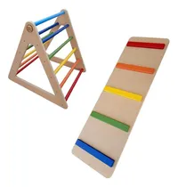 Comprar Combo Plaza De Juegos Triangulo + Rampa  Montessori Pikler