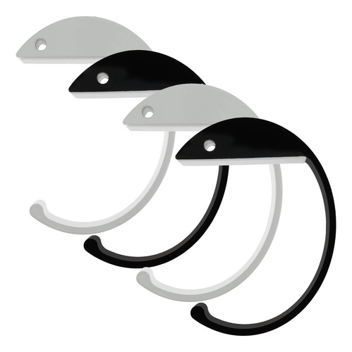 4 Pcs Ganchos Para Auriculares Tipo C De Aleación Aluminio