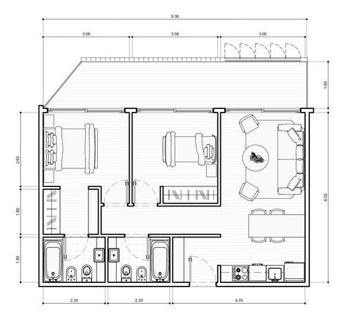 Departamento De 3 Ambientes A Estrenar Parque Chacabuco Amenities