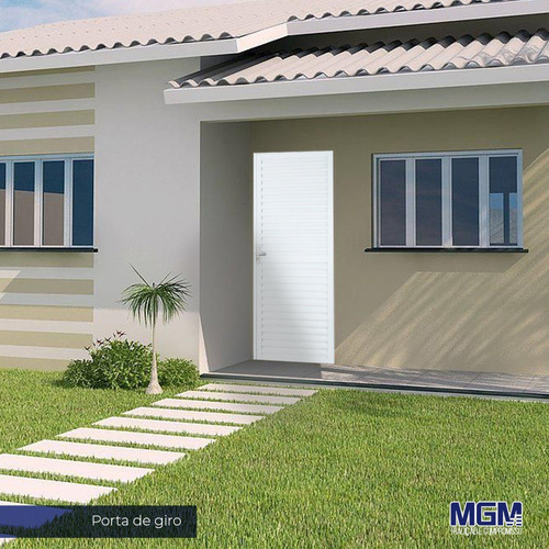 Imagem 3 de 3 de Porta De Alumínio Laminada Sólida Mgm 210cmx60cm Cawt