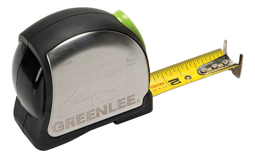 Greenlee 0155-25a Cinta Metrica Retorno Potencia Doble Cara