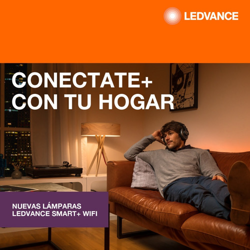 Imagen 4 de 10 de Lampara Foco Led Ledvance Smart + Wifi Rgbw Color 9w = 100w